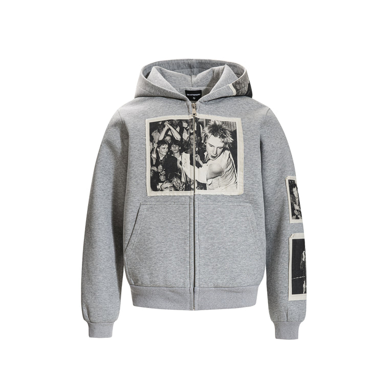 RetroPatch Zip Hoodie