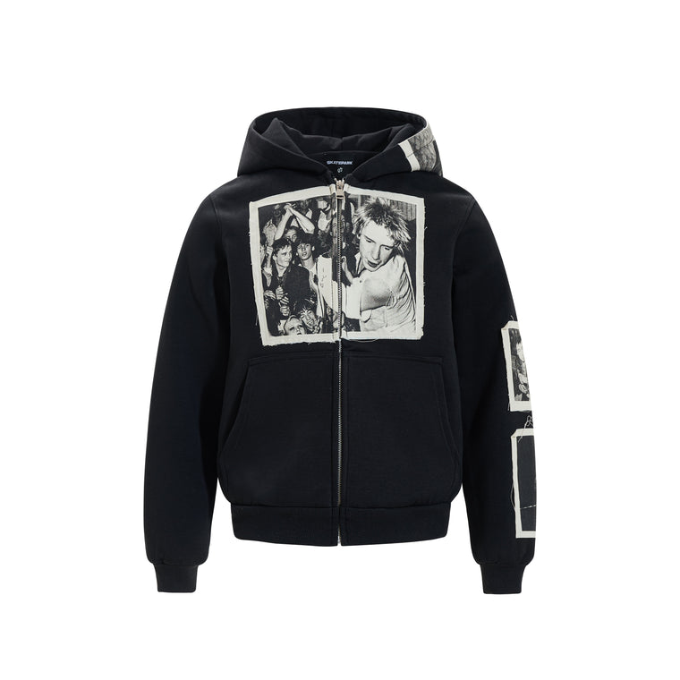 RetroPatch Zip Hoodie