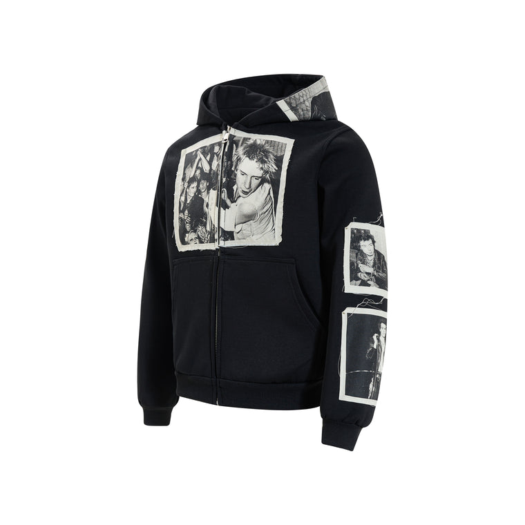 RetroPatch Zip Hoodie