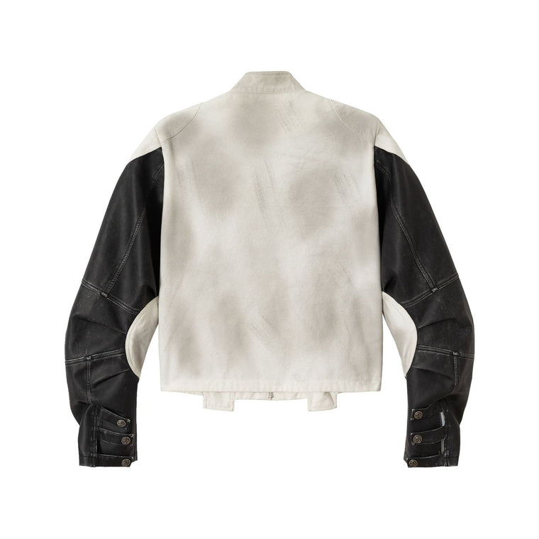 MotoBlade Panelled Leather Jacket