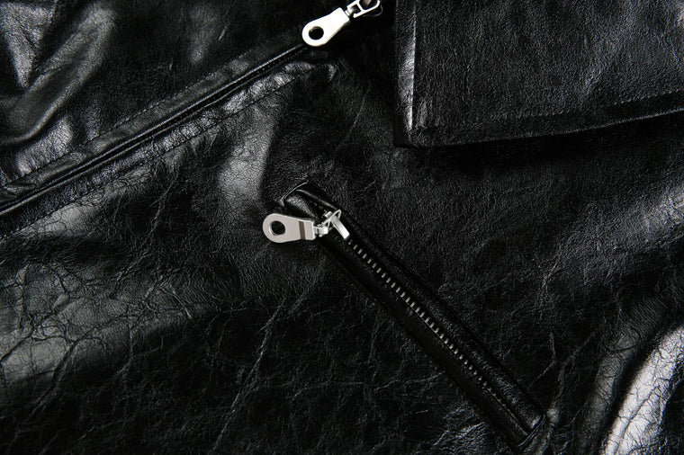 DarkPortrait Leather Jacket