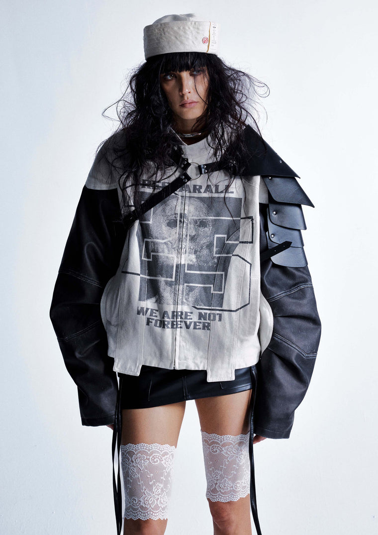 MotoBlade Panelled Leather Jacket