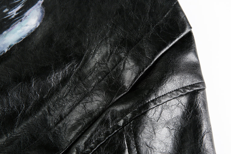 DarkPortrait Leather Jacket