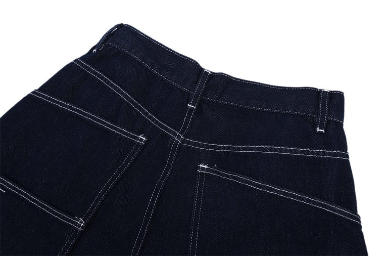 PocketWave Cropped Wide-Leg Jeans