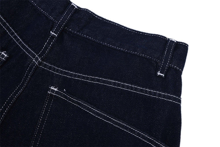 PocketWave Cropped Wide-Leg Jeans