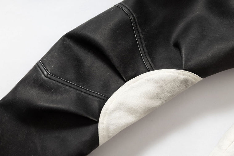 MotoBlade Panelled Leather Jacket