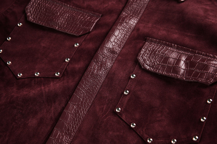 StudPanel Leather Jacket