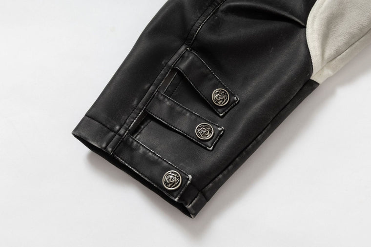 MotoBlade Panelled Leather Jacket