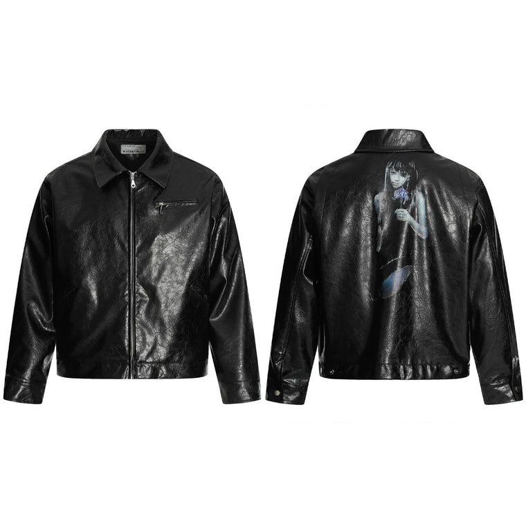 DarkPortrait Leather Jacket