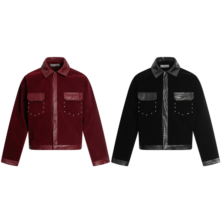 StudPanel Leather Jacket