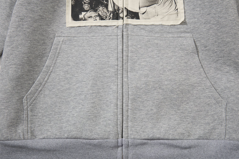 RetroPatch Zip Hoodie