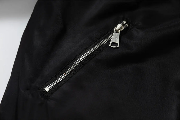 EAC–Insulated Faux Fur Collar Bomber Jacket