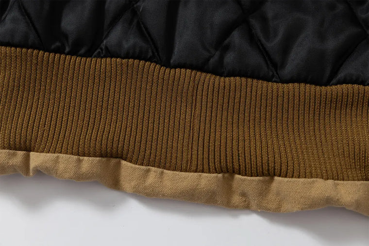EAC–Vintage Wash Fur-Trim Hooded Jacket