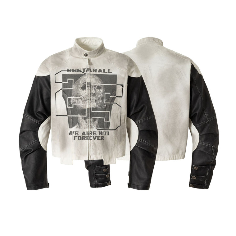 MotoBlade Panelled Leather Jacket