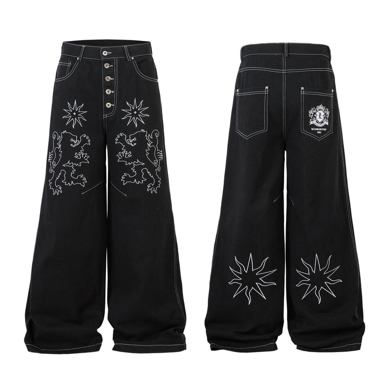 HeavyThread Wide-Leg Jeans