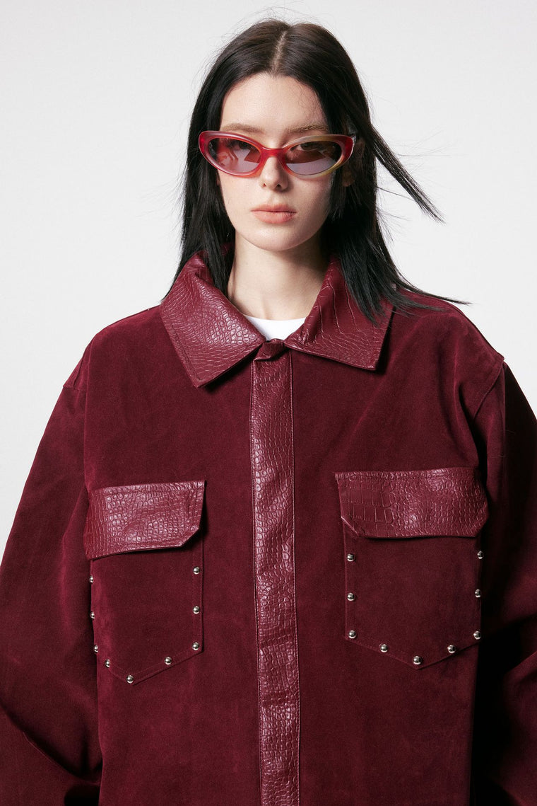 StudPanel Leather Jacket