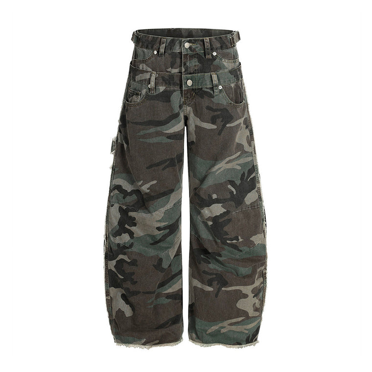 TwinBelt Camo Cargo Pants