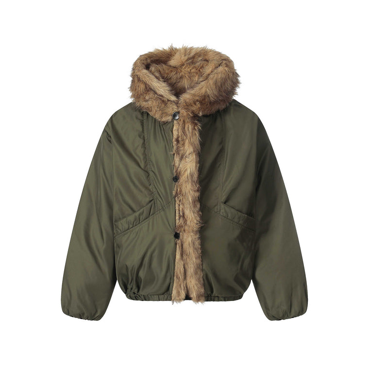 EAC–PlushTrim Hooded Jacket