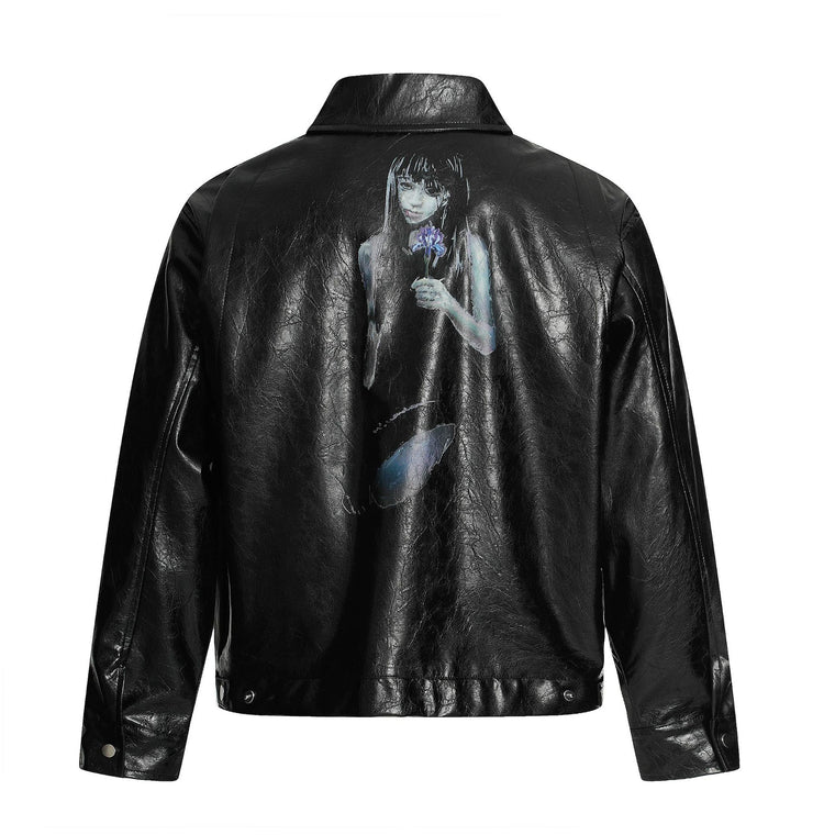 DarkPortrait Leather Jacket