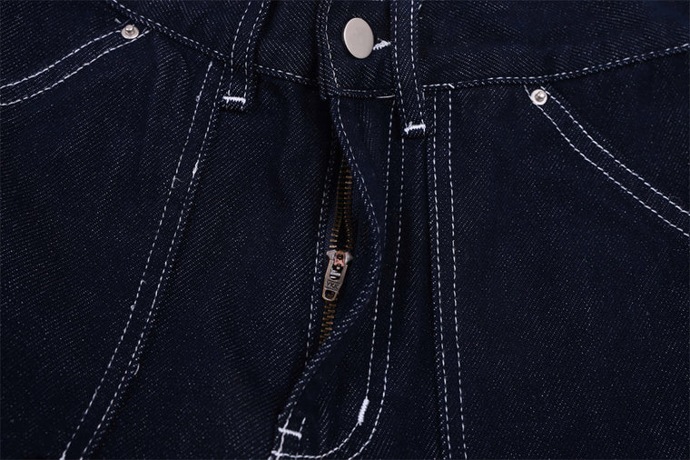 PocketWave Cropped Wide-Leg Jeans