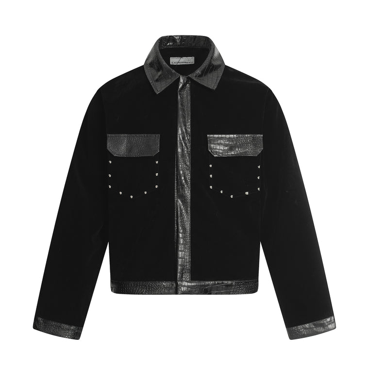 StudPanel Leather Jacket