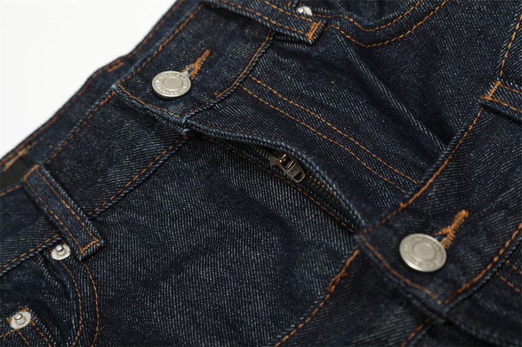 TwinBelt Patchwork Jeans