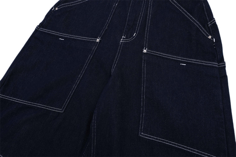 PocketWave Cropped Wide-Leg Jeans