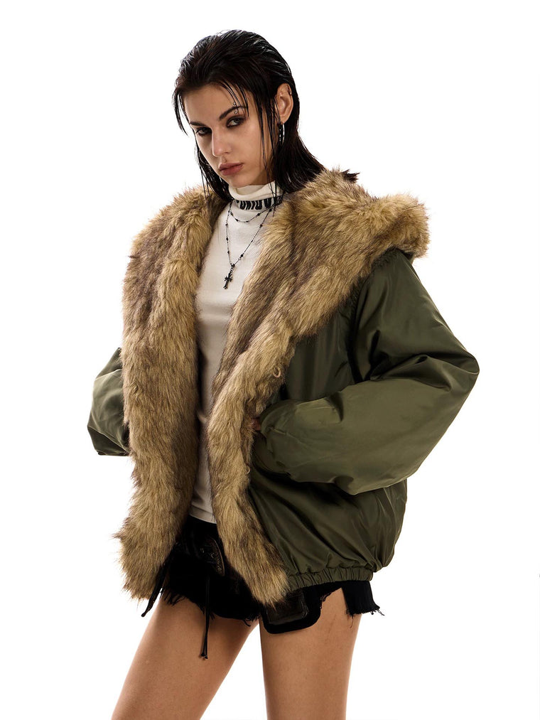 EAC–PlushTrim Hooded Jacket