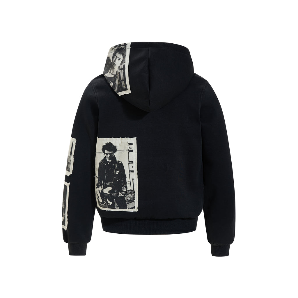 RetroPatch Zip Hoodie