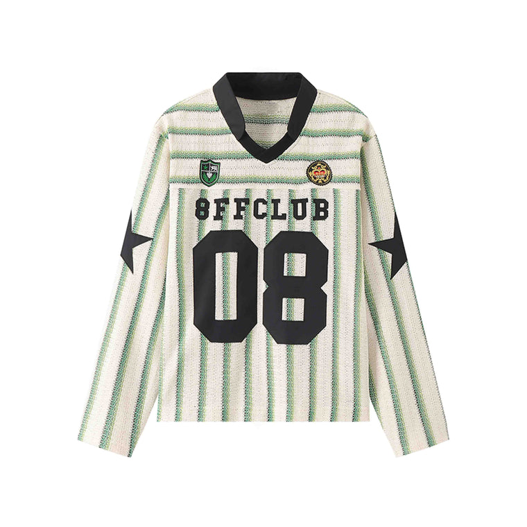 EAC–RetroJersey Striped Cropped Tee