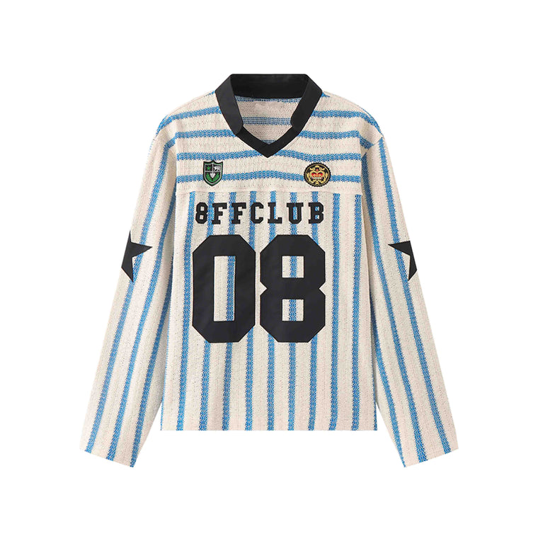 EAC–RetroJersey Striped Cropped Tee