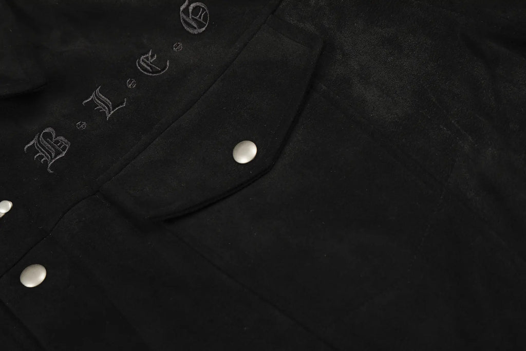 EAC–Suede Buckle Padded Jacket