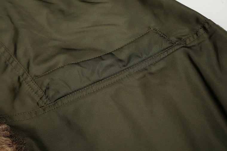 EAC–Faux Fur Trim Puffer Jacket