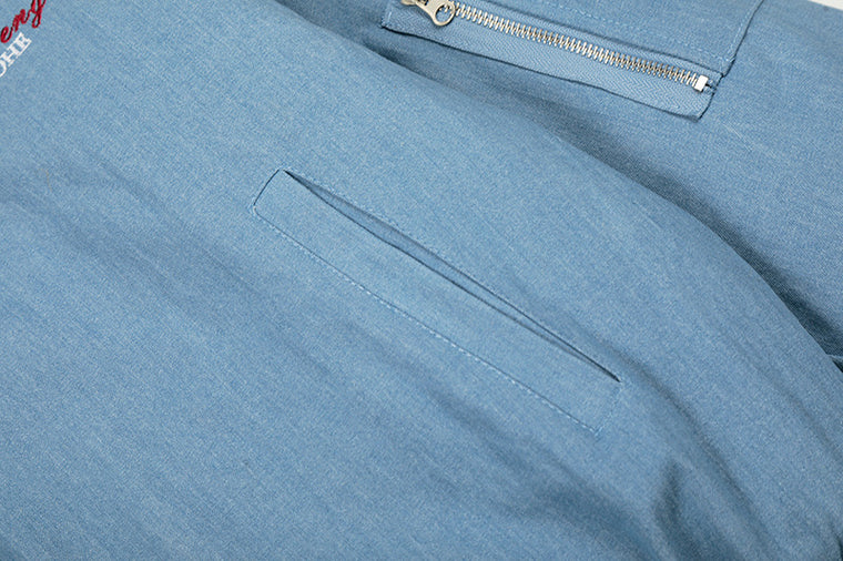 EAC–Vintage Wash Faux Fur Padded Jacket