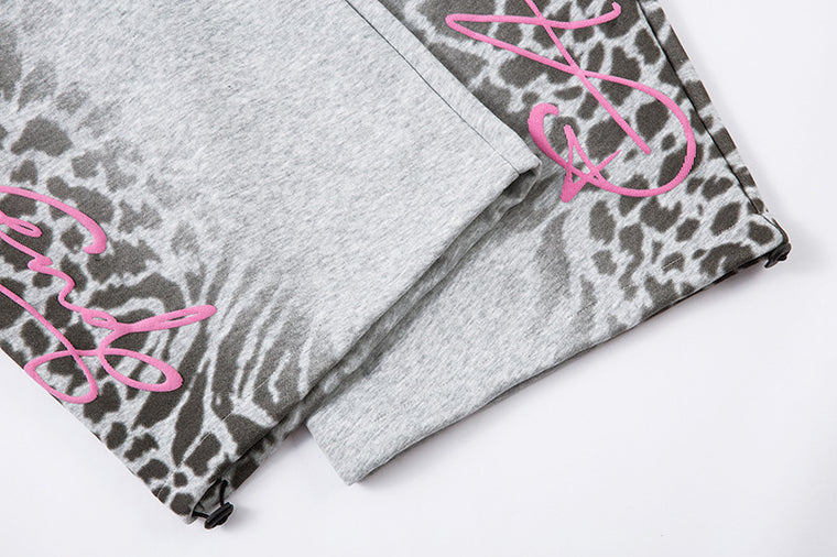 EAC–Wild Leopard Slash Fit Joggers