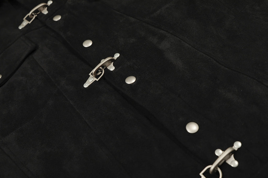 EAC–Suede Buckle Padded Jacket