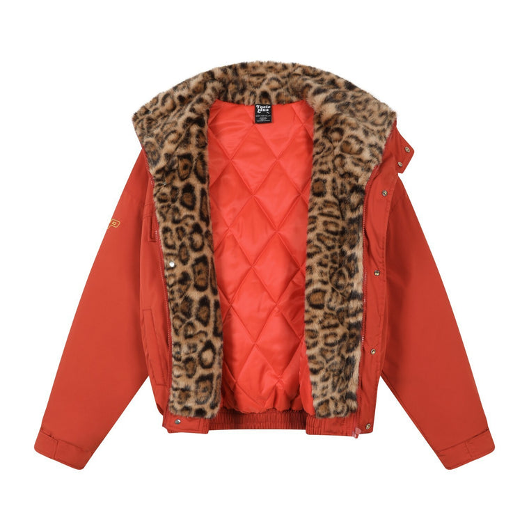 EAC–Padded Jacket with Leopard Lining