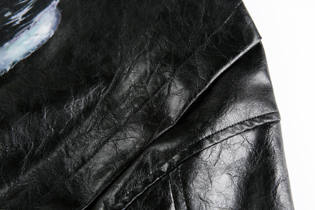 DarkPortrait Leather Jacket