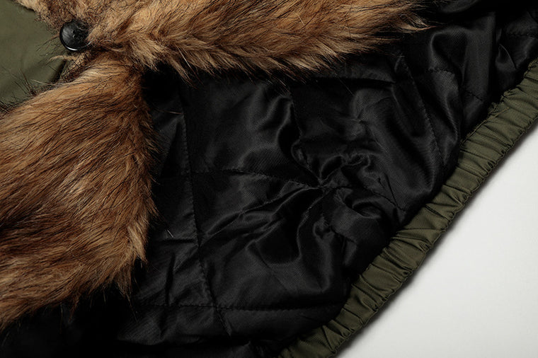 EAC–Faux Fur Trim Puffer Jacket
