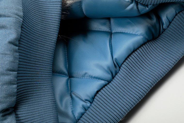 EAC–Vintage Wash Faux Fur Padded Jacket