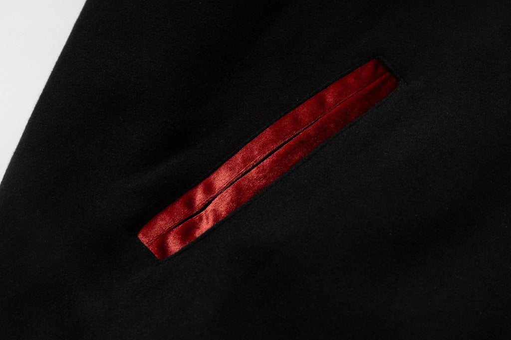 Retro Contrast Varsity Jacket with Heavy Graphic Embroidery