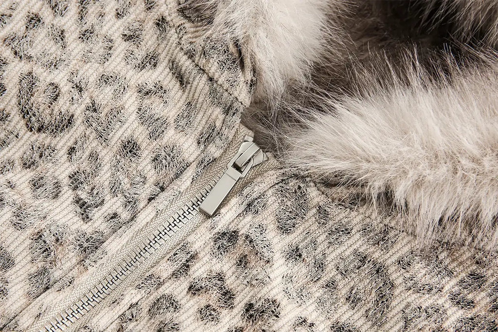 EAC–Leopard Lined Padded Jacket