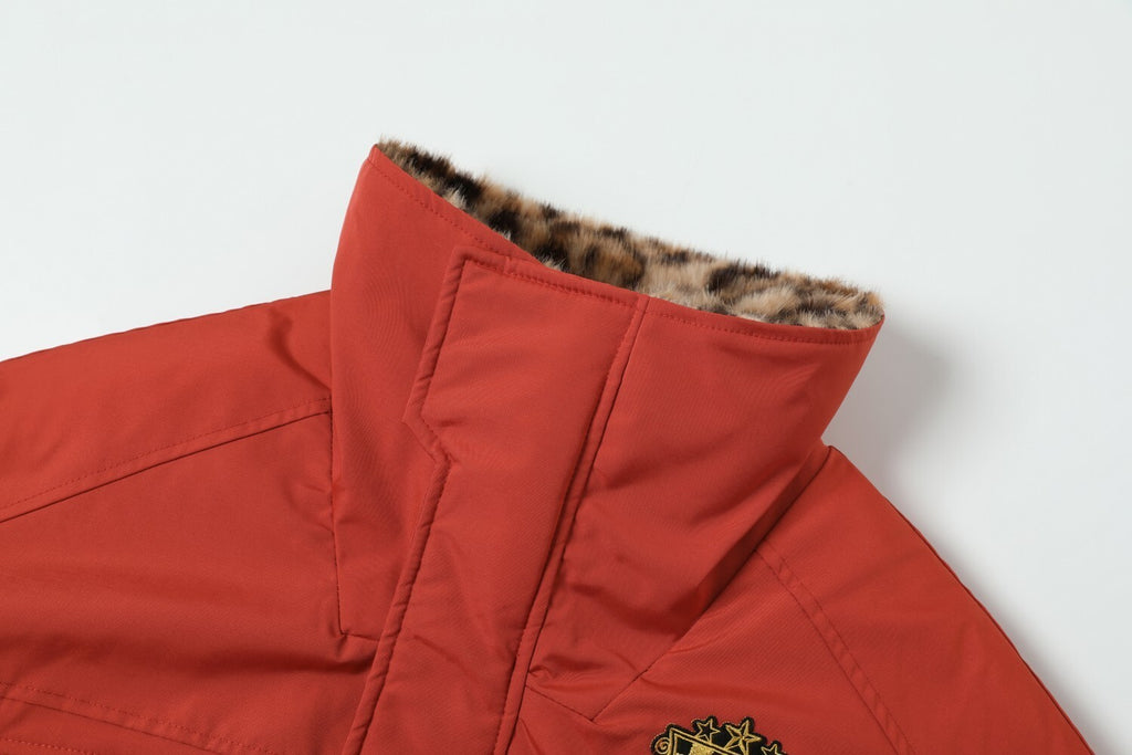 EAC–Padded Jacket with Leopard Lining