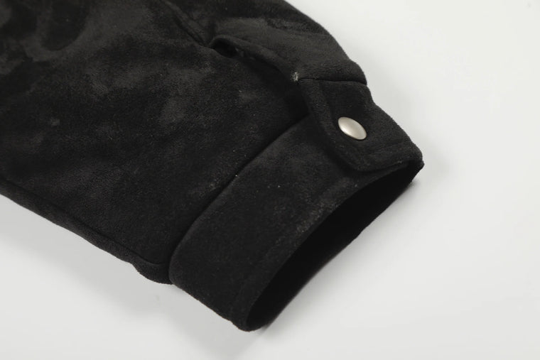 EAC–Suede Buckle Padded Jacket