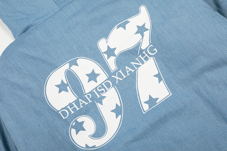 EAC–Vintage Wash Faux Fur Padded Jacket