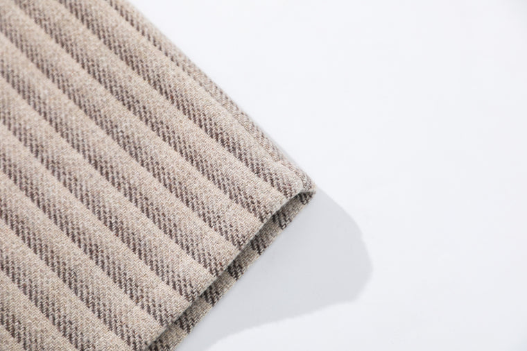 EAC – Pleated Pinstripe Wide-Leg Trousers