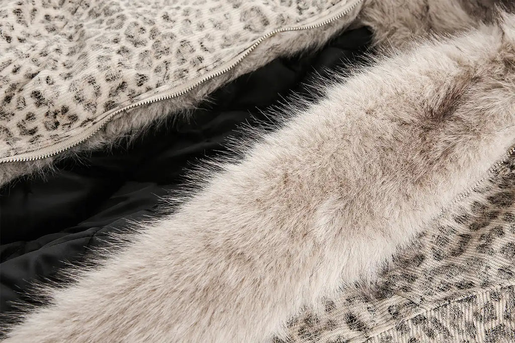 EAC–Leopard Lined Padded Jacket