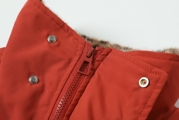 EAC–Padded Jacket with Leopard Lining