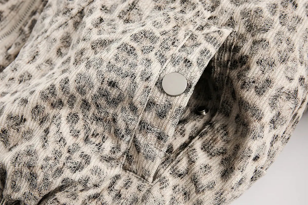 EAC–Leopard Lined Padded Jacket