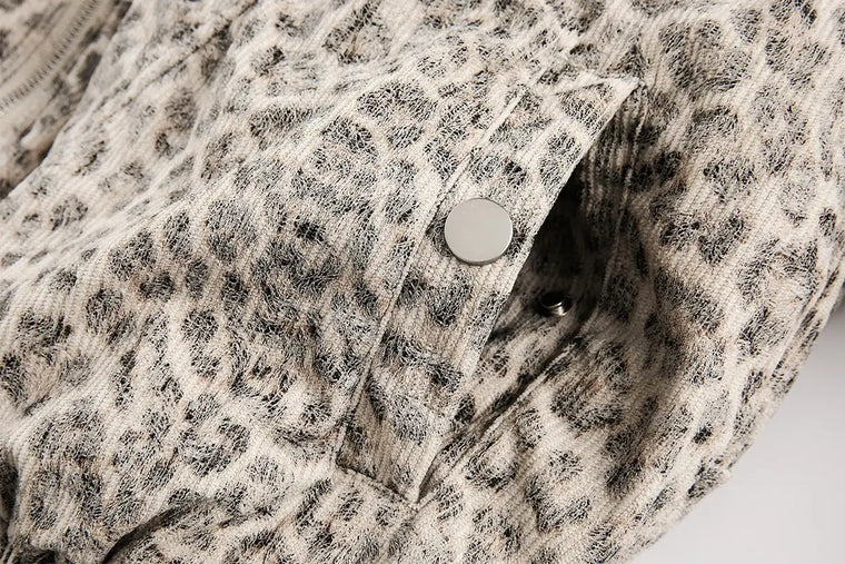 EAC–Leopard Lined Padded Jacket